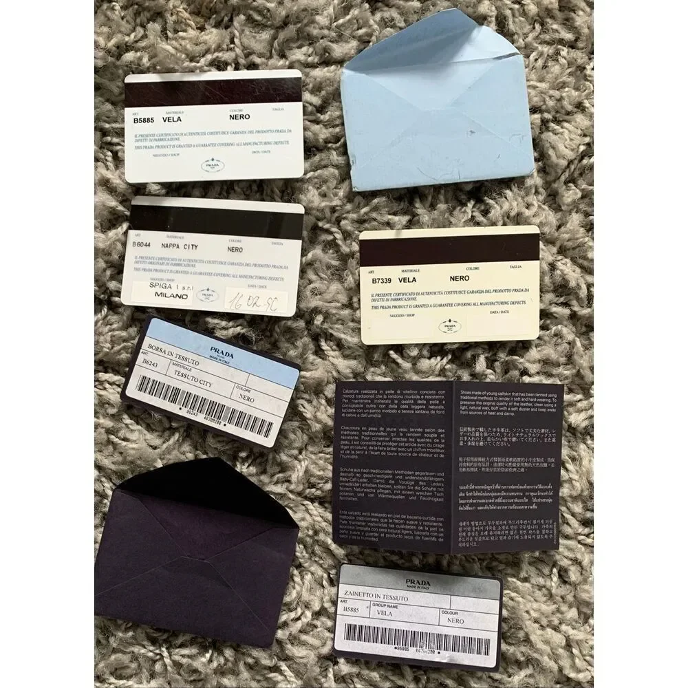 PRADA CHANEL GUCCI HERMES DIOR DESIGNER misc gift CARDS RIBBON TAGS LOT LUXURY